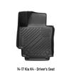 3D Коврики для Kia K4 (2014-2017), Экологичный ТПЭ, Дизайн с высоким краем