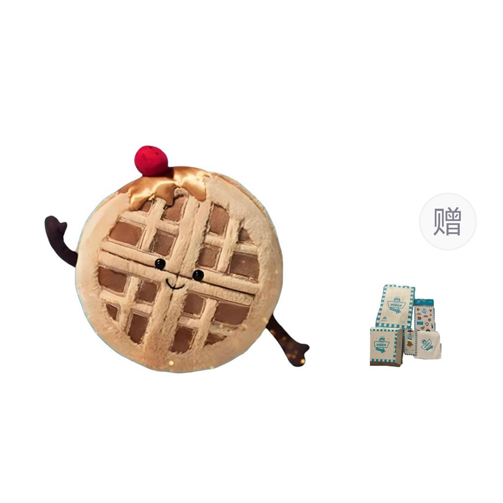 JELLYCAT Gourmet Collection Waffles Cute Dolls Plush Small Tall