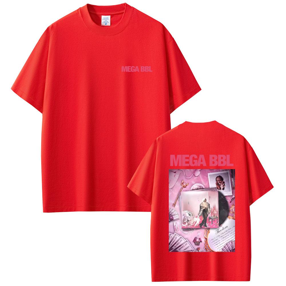 Rapper Theodora Mega Bbl Album Graphic Tshirt 2026 Men Women Casual Vintage pure Cotton Unisex Hip Hop Fashion Pop Music Top