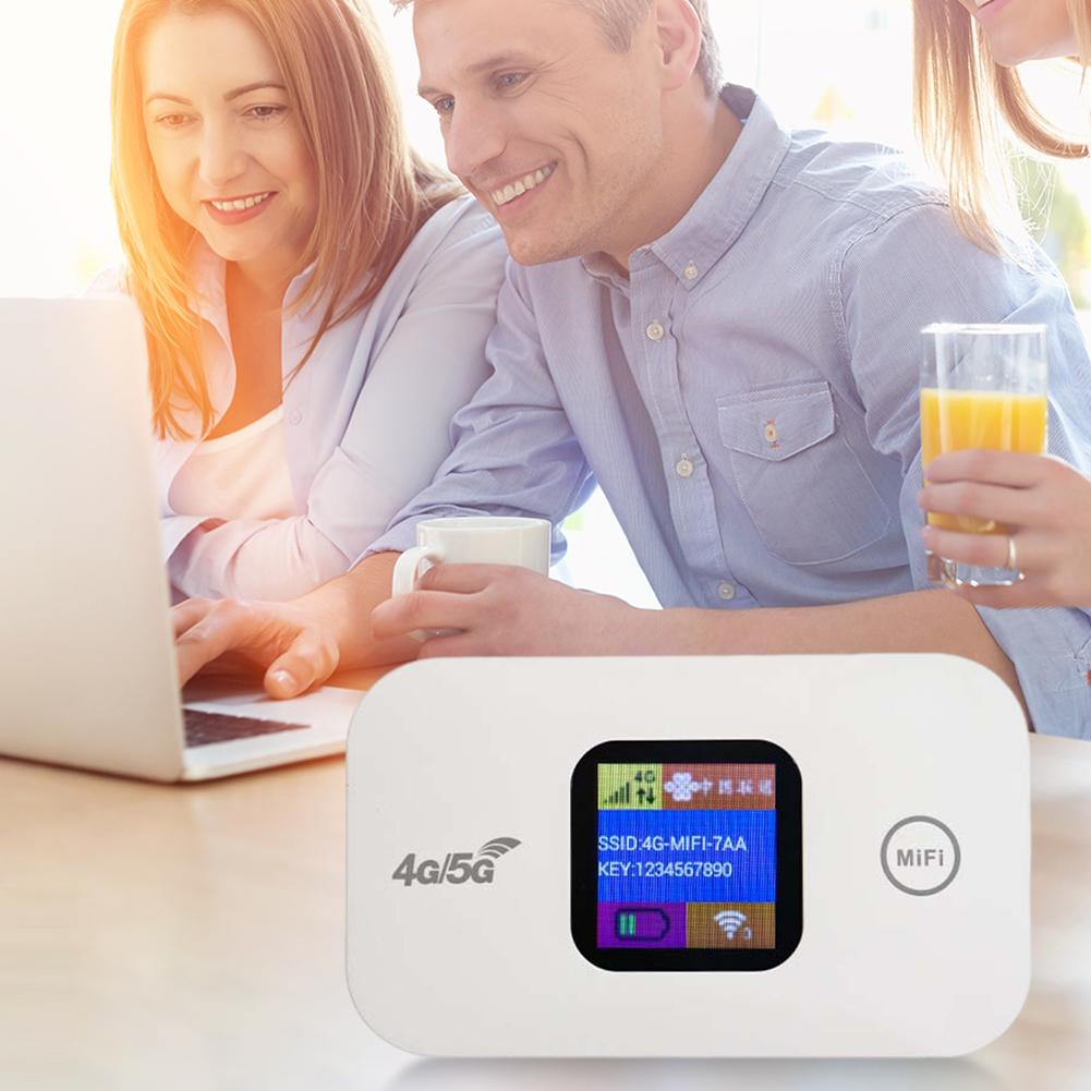 4G LTE Роутер Беспроводной Wifi Портативный Модем Мини Наружный Хотспот Карманный Mifi 150 Мбит/с со Слотом для SIM-карты Репитер 2100 мАч