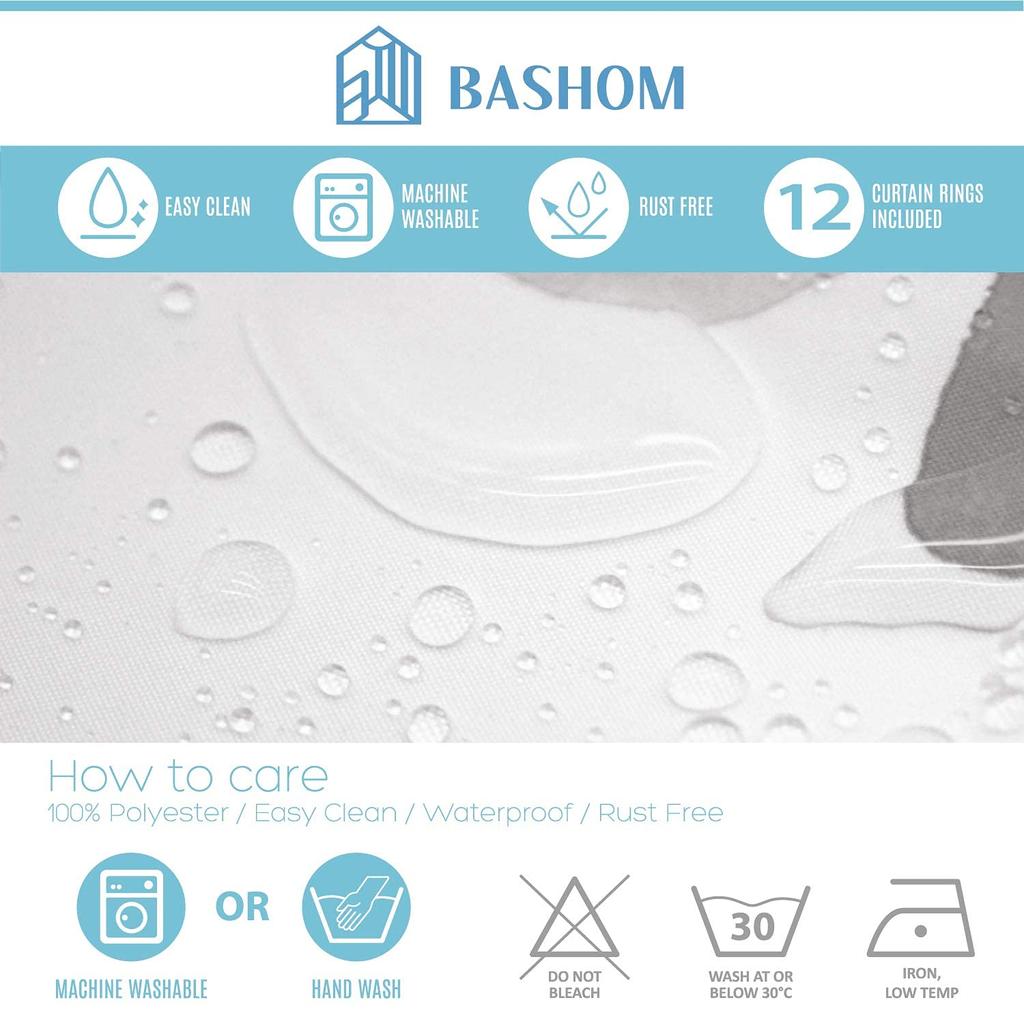 BASHOM Карта мира животных Детская душевая занавеска Водонепроницаемая и декоративная занавеска для ванной комнаты Полиэстер 12 Красочная познавательная страна Подкладка Гобелен для