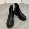 Niche popular high-end women's shoes, microfiber high-heeled stacked wear, commuting light handmade foreign-style fashion boots