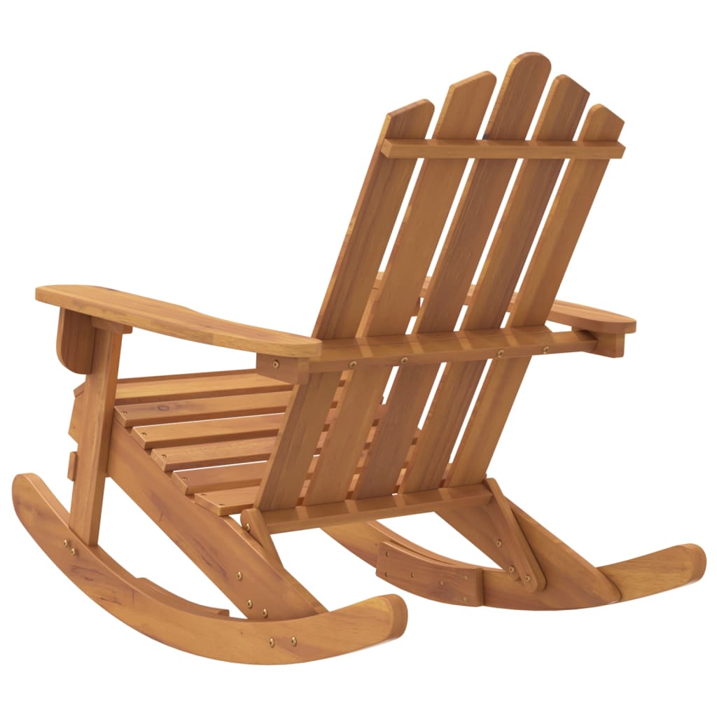 Vidaxl Fotel Bujany Adirondack, Lite Drewno Akacjowe