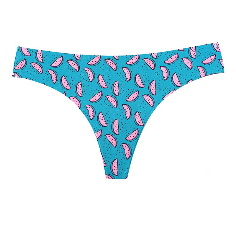 TERMEZY Сексуальные трусики с принтом, стринги с низкой талией, бесшовные дышащие трусики из ледяного шелка, женское нижнее белье, мягкое нижнее белье