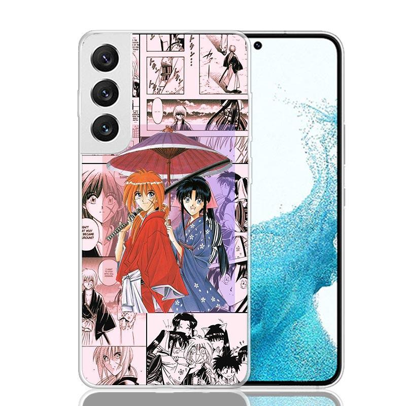 Rurouni Kenshin Anime Phone Case For Samsung Galaxy S26 Ultra S23 S24 S25 Edge S20 FE S21 S22 Plus Soft Print Shell Cover Fundas