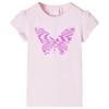 Pale Pink Short-sleeved T-shirt for Children 92/104/116/128/140