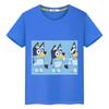 Blueys Dog 100%Cotton T-shirt Boys Anime Tees Y2k One Piece Pride Tshirt Blueys British Cartoons Short Tops Kids Clothes Girl
