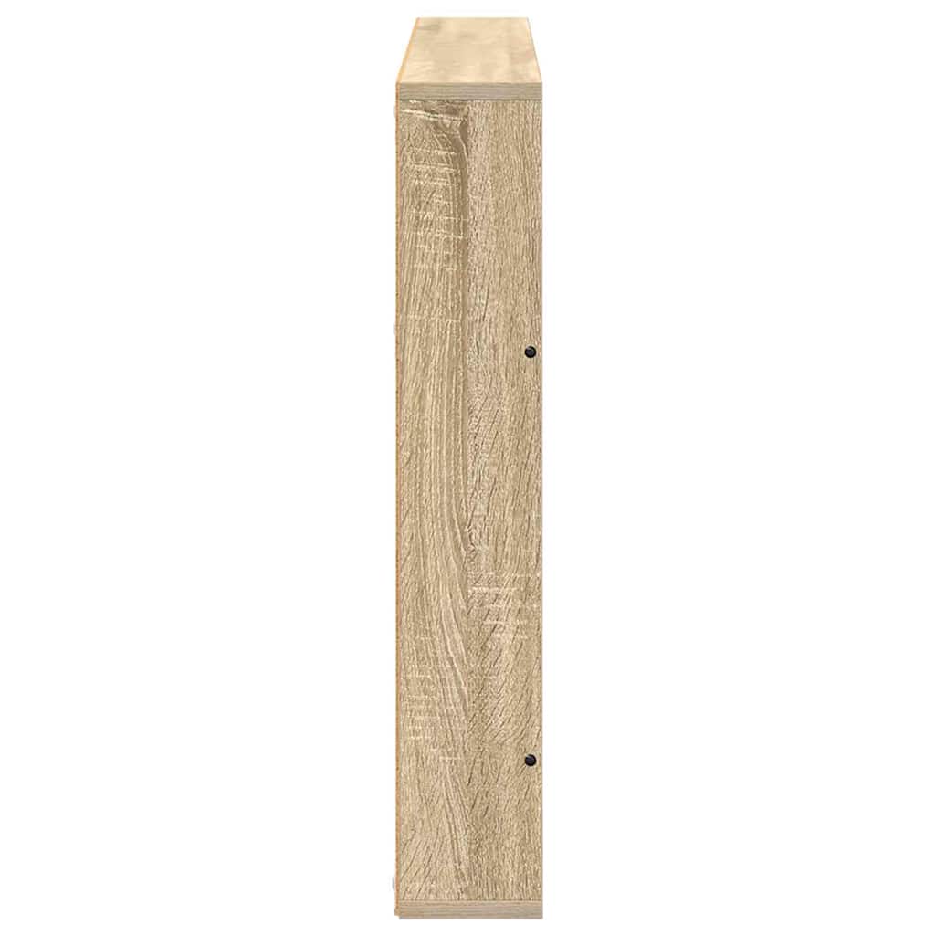 Magazine Shelf in Sonoma Oak 100 x 12 x 70 cm Particleboard