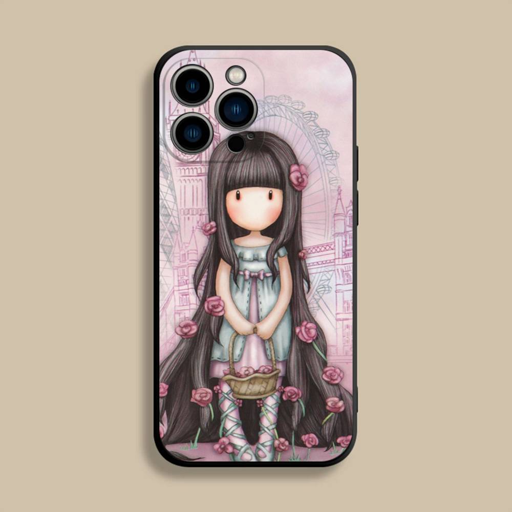 Чехол для телефона S-Santoro G-Gorjusses Для iPhone 17,16,15,14,13,12,Pro,Max,Plus,E,SE4,Air,Mini Черный Мягкий Чехол