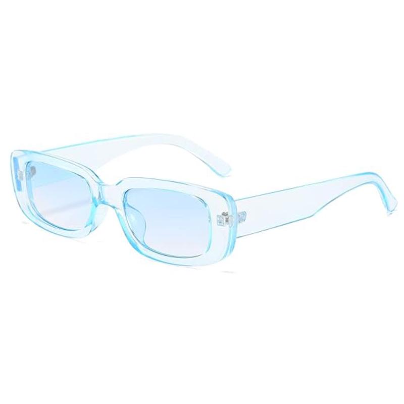 Compact Rectangle Sunglasses Female Oval Retro Brand Design Square Sun Eyeglasses For Female Shades Women Eyewear Anti-glare UV400