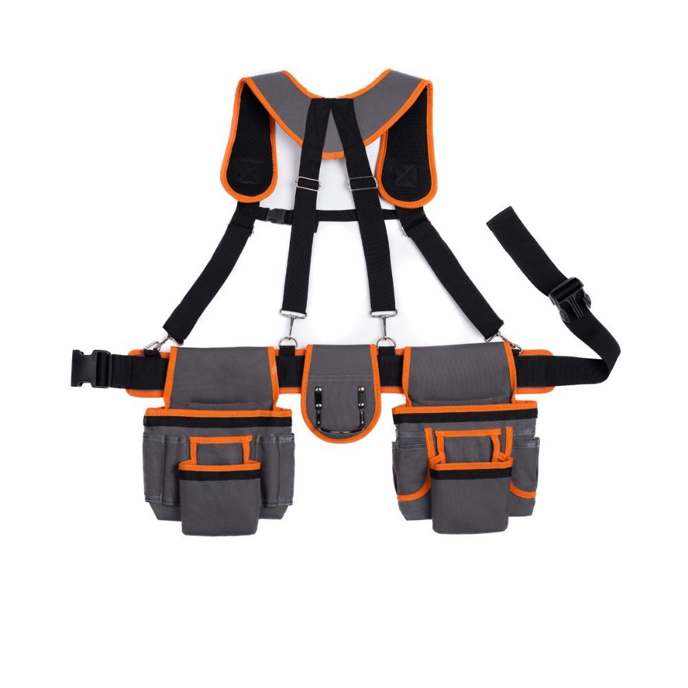 Large Capacity Woodworking Tool Belt Adjustable Design Multi Functional Tool Belt Carpenter Work