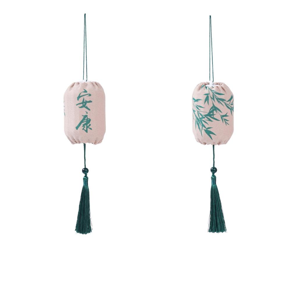 Elastic Cloth Mid-Autumn Festival Lantern Decorative with Tassel Glowing Lantern Pendant Best Wishes Chinese Style