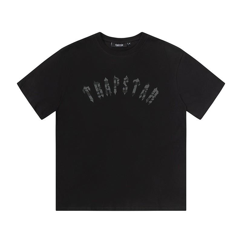 Gradient Letter Tiger Head Print Oversized Streetwear Tee Men Loose Fit Cotton Short Sleeve T-Shirt
