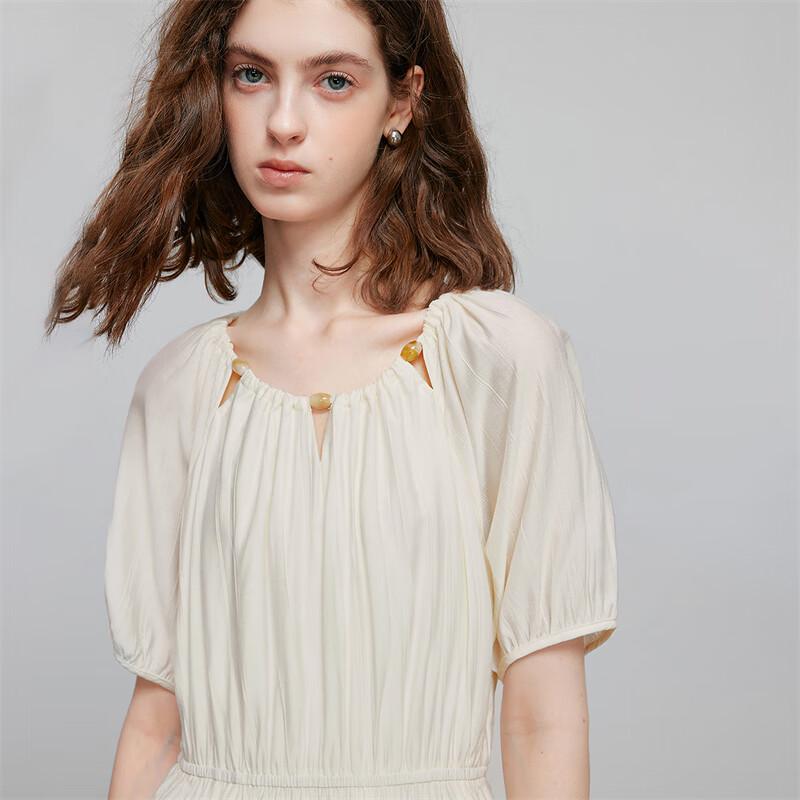 Чую 2025 Летнее платье миди с рукавами реглан и лоскутным узором