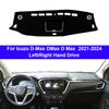 Накладка на панель приборов для Isuzu D-Max DMax D Max 2026 2026 2026 2026 Коврик-защита центральной консоли Dashmat Аксессуары от солнца