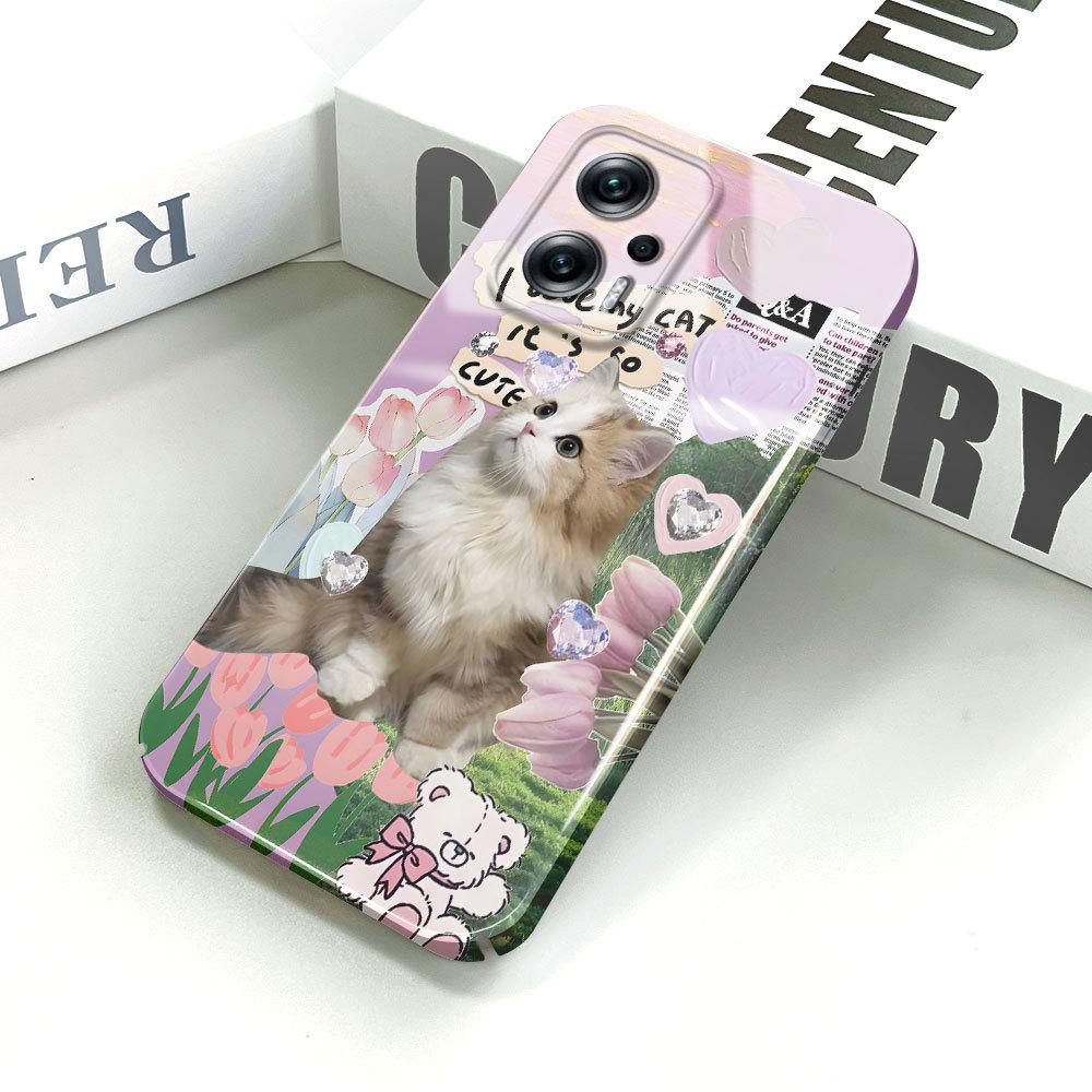 Универсальный пленочный чехол для телефона с мультяшным рисунком, твердый корпус, полное покрытие, противоударный защитный чехол для камеры