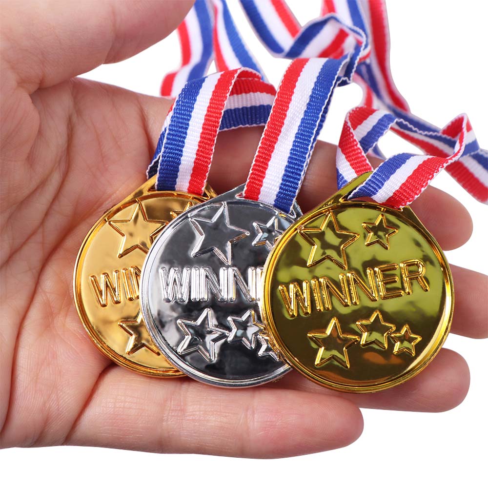 Sports Game Gold Silver Bronze Medals Dancing Plastic Competition Prizes Prizes
