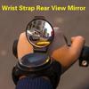 1 Pcs 360 Degree Adjustable Bike Mirror Rearview Mirror Wristband Rear View Mirror Arm Wear Collapsible Handlebar Safety