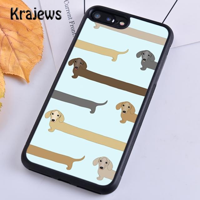 Krajews Sausage Dog Dachshund Art Soft Phone Case Cover For iPhone 14 5 6s 7 8 Plus XR XS 11 12 13 Pro Max Samsung S21 S22ultra