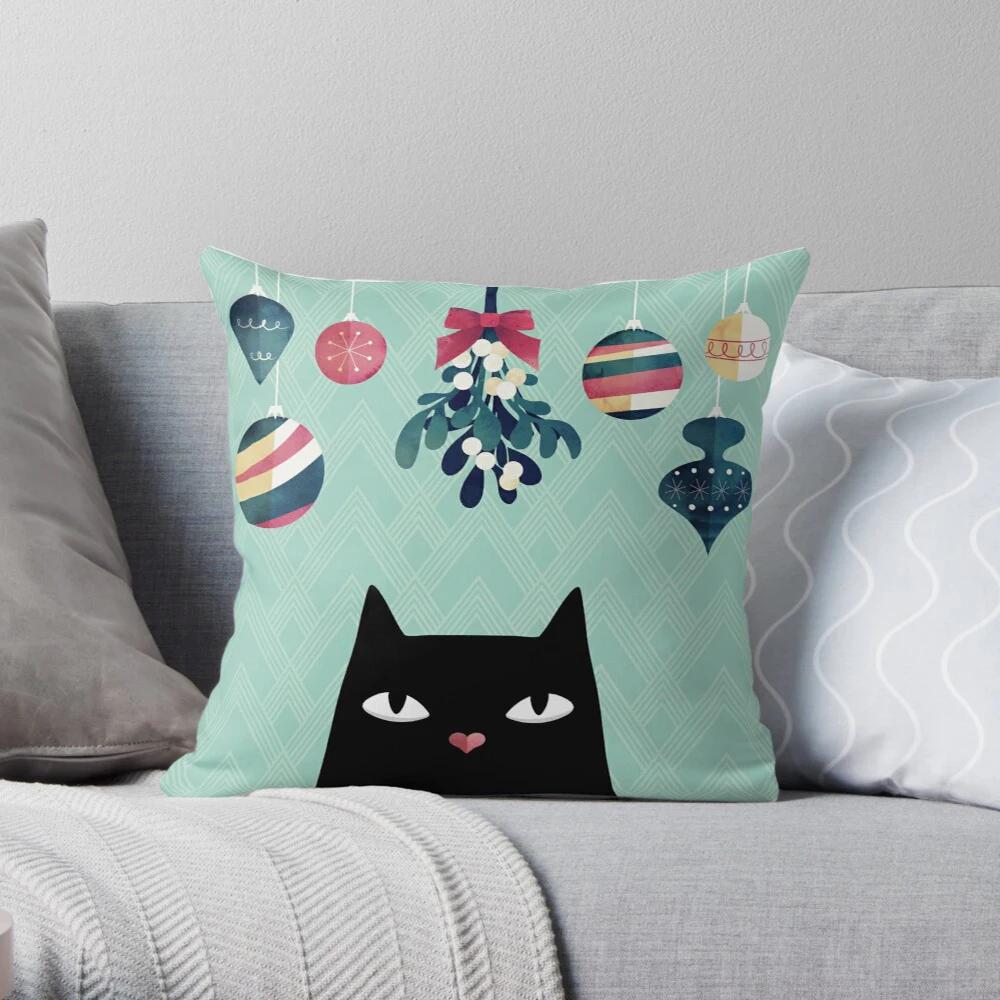 Cute Cat Pillowcase Cushion Cover Nordic Modern Living Room Sofa House Home Decoration