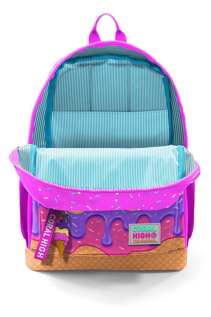 Школьный рюкзак Coral High Kids Розовый с красочным рисунком мороженого 23731
