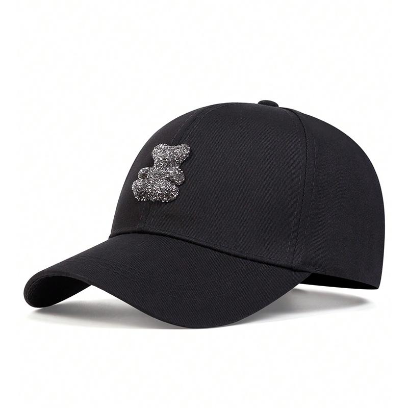 Little Unisex Snapback Bear Decoration Baseball Caps Spring And Autumn Outdoor Adjustable Casual Hats Sunscreen Hat Golf Cap