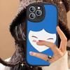 Laburi Twice-Lovelys Leather Phone Case For IPhone 16 14 15 Pro Plus 13 12 11 Pro Max Silicone Cover