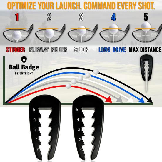 1/2 шт. Регулируемая высота клюшки для гольфа Инструменты Компактный дизайн Портативный простой в использовании точный клюшка