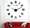Wall Stickers DIY Mirror Digital Clock Quartz Hanging Needle Creative Large Roman Numbers 3D Movement Living Room Acrylic
