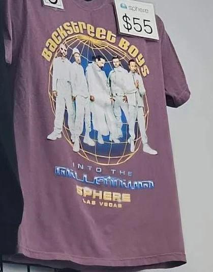 Мерч Backstreet Boys на Sphere Las Vegas 2025 8, 9, 10 августа Унисекс футболка, сделанная фанатами