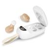Rechargeable Hearing Aids for Seniors and Adults with Noise Reduction, In-ear Digital Hearing Aids, Magnetic Contact Charging Case with LED