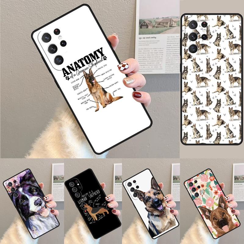 Силиконовый чехол для телефона с изображением немецкой овчарки для Samsung Galaxy note 10 pro S26 S25 S24 S23 S22 S21 Plus S25Ultra Capa Cover