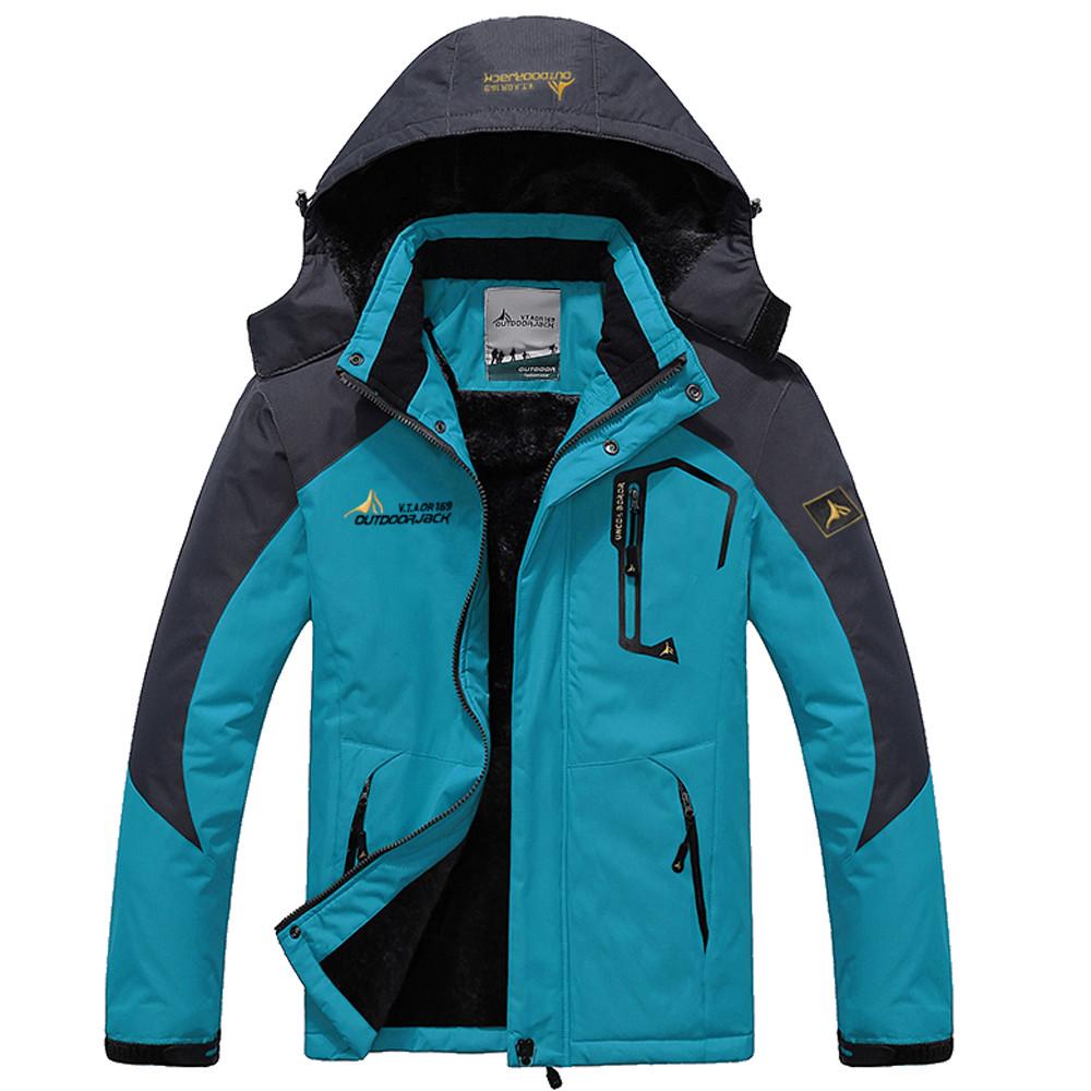 Мужская Зимняя Одежда Утепленное Пальто с Капюшоном