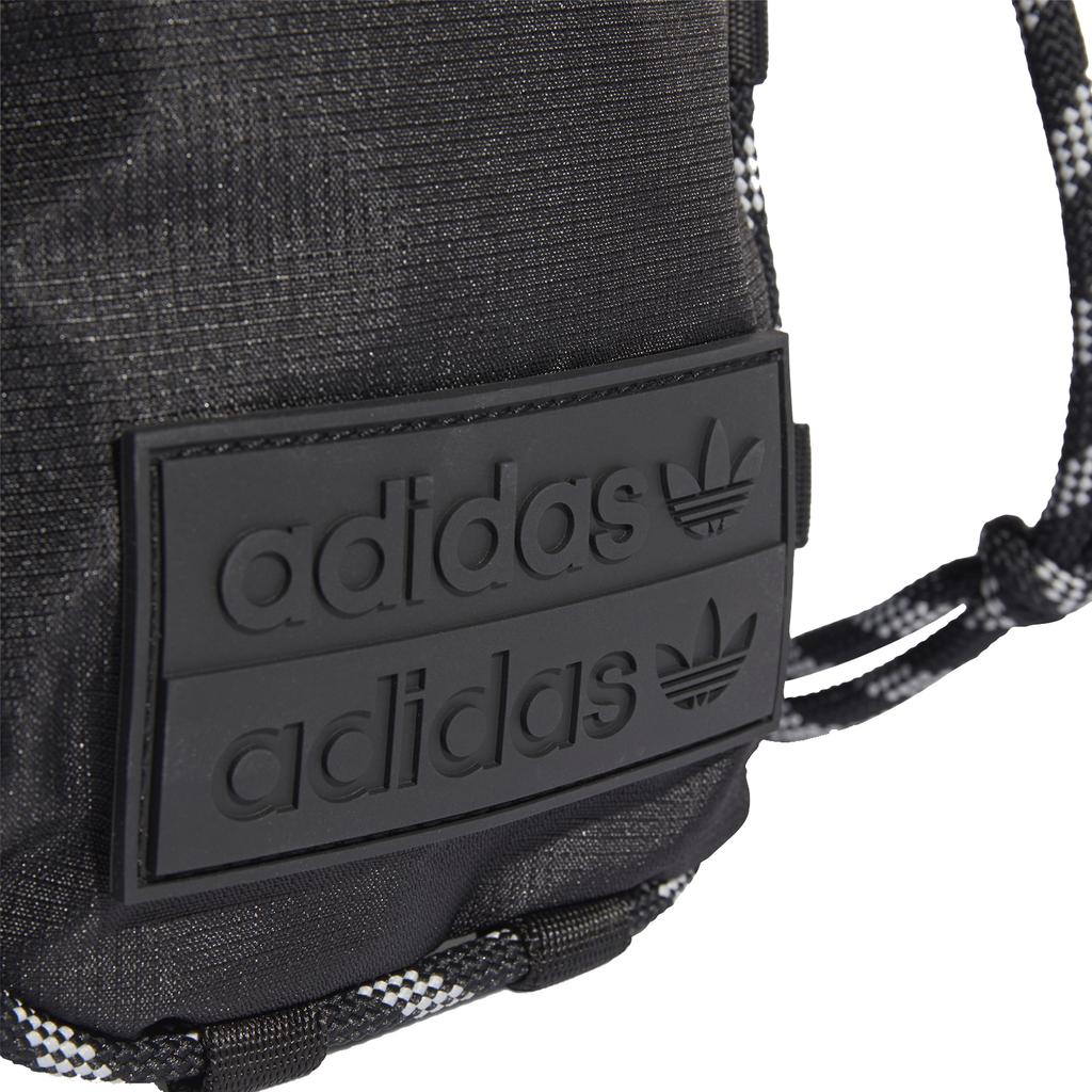adidas Спортивная сумка Originals из переработанного материала, Кошелек для монет, Держатель для карт, Сумка через плечо, Унисекс, Черный, H32462