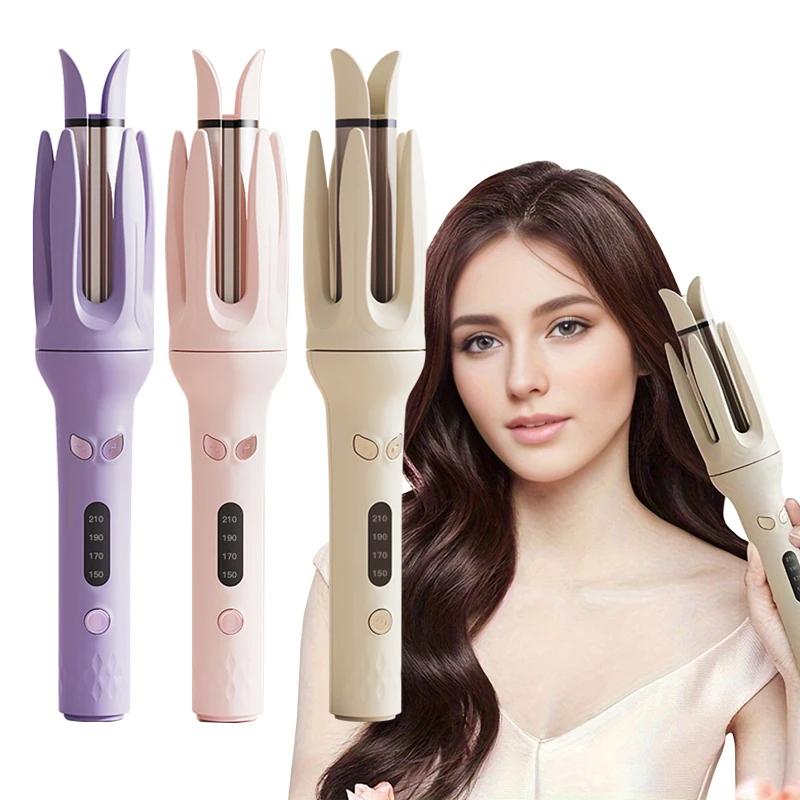 Automatic Curler 28mm Negative Ions Electric Ceramic Hair Stick Rotating Curl Waves Anti-Tangle Curling Iron Styler