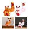 Lucky Cat Figurine - Charming Animal Sculpture for Home Decor