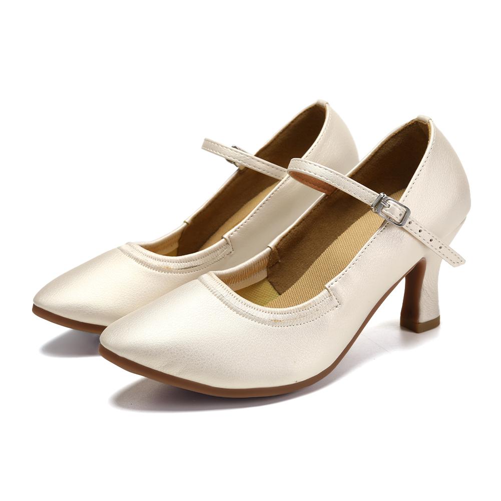 Удобная обувь для бальных танцев на осень, латиноамериканские танцы, танго, современный вальс, обувь для женщин с резиновой подошвой, каблук 7 см