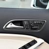 5Pcs Carbon Fiber Interior Door Handle Cover Trim For Mercedes Benz CLA GLA
