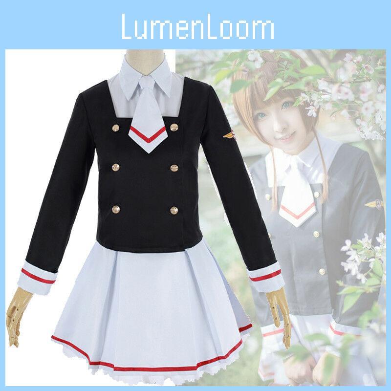 Высококачественный Косплей Костюм Сакуры Киномото из Cardcaptor Sakura с Прекрасным Качеством Изготовления