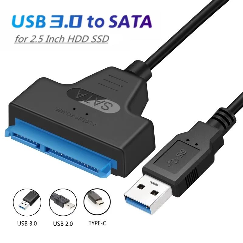 30cm SATA to USB 3.0 Adapter Cable For 2.5 inch Hard Drive SSD/HDD Data Transfer External Hard Disk Drive Converter Support UASP