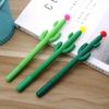 Back To School Season 10pcs 0.5mm Creative Three-armed Cactus Shape Neutral Pen Plant Black Signature Pen Office Pen Student Stationery