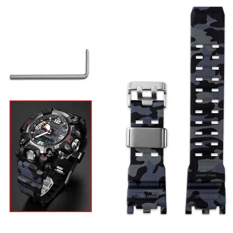 ONEWatch Аксессуары Для Casio G-SHOCK GWG-2000 GWG-2040 Mudmaster Запасной Ремешок Браслет Мужской Спортивный Водонепроницаемый Смоляной БраслетMN