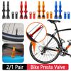 2/1 пара 40 мм/44 мм алюминиевых велосипедных ободов инструмент для снятия сердечника клапана велосипедный клапан с ЧПУ для шоссейных велосипедов бескамерный клапан с колпачками