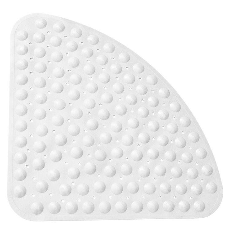 53x53CM Sector Rubber Corner Shower Mat Anti-slip Quadrant Bath Mat Anti-Bacterial Suction Shower Tub Non-slip Bathtub Mat