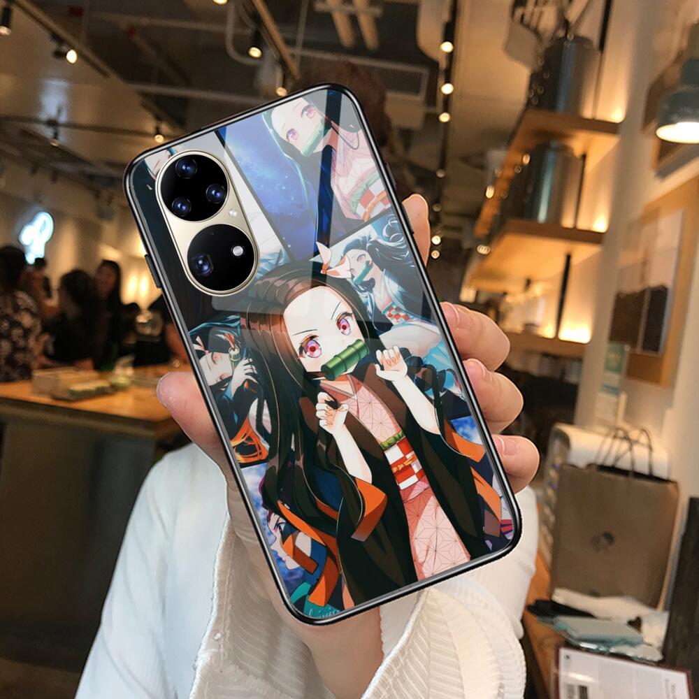Чехол для телефона из мягкого закаленного стекла Kamado Nezuko Kimetsu No Yaiba Demon Slayer TPU для Huawei P40 Pro lite 5G P30 P Smart Z 20