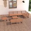 Day and Night - Day and Night Garden Furniture 9 Pieces Honey Brown Solid Pine Wood