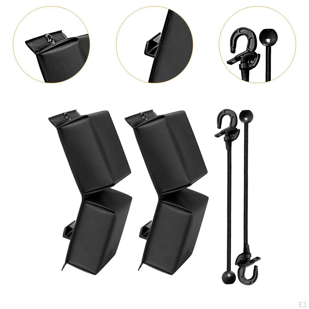 2 шт. Защитное крыло для Pwc, прочное, черное, легко хранить с помощью эластичных шнуров, удобно