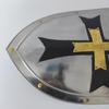 76.2 Cm Templar Cross Shield, Medieval Heater Shield, Medieval Knight Cross Shield, Medieval Crusader Shield, Role Play Shield, Wall Décor