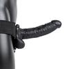 RealRock Hollow Strap On Dildo 18 X 4.5cm Black - Real Rock - Harness Dildos