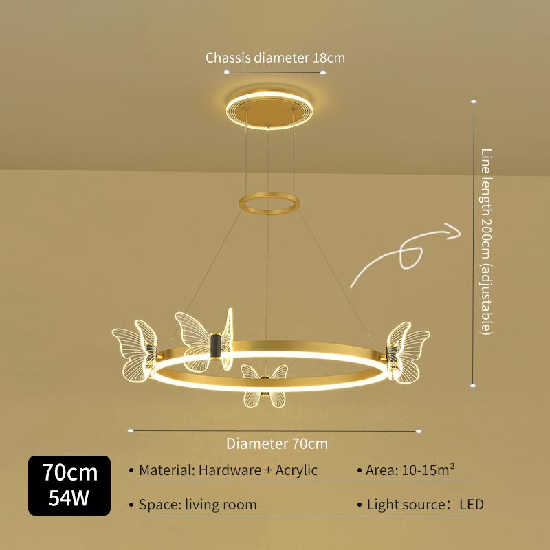 Modern Simple Luxury Butterfly LED Ceiling Lamp Super Bright Household Light for Living Room Fashion Luxurious Atmosphere